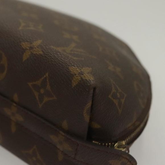 LOUIS VUITTON Monogram Trousse Demi Ronde Cosmetic Pouch M47520 LV Auth 136089 - Picture 16 of 16
